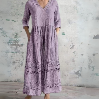 Claudine | Maxi dress with vintage floral print