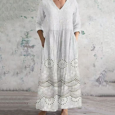 Claudine | Maxi dress with vintage floral print