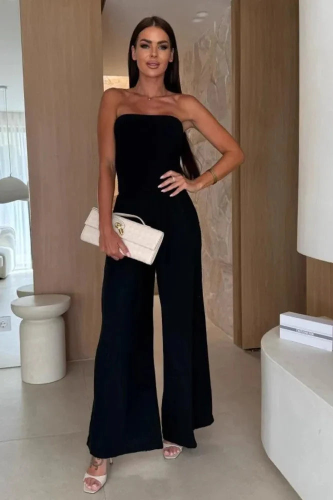 The Coastal Muse – Strapless Jumpsuit